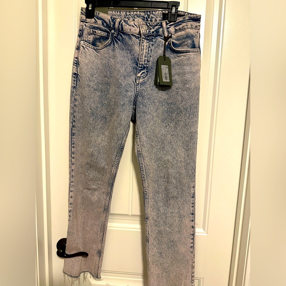 Cropped barely all saints, 27, blue indigo with pink hues